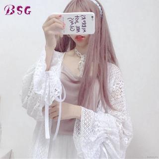 Áo Khoác Kimono Nữ Phối Ren