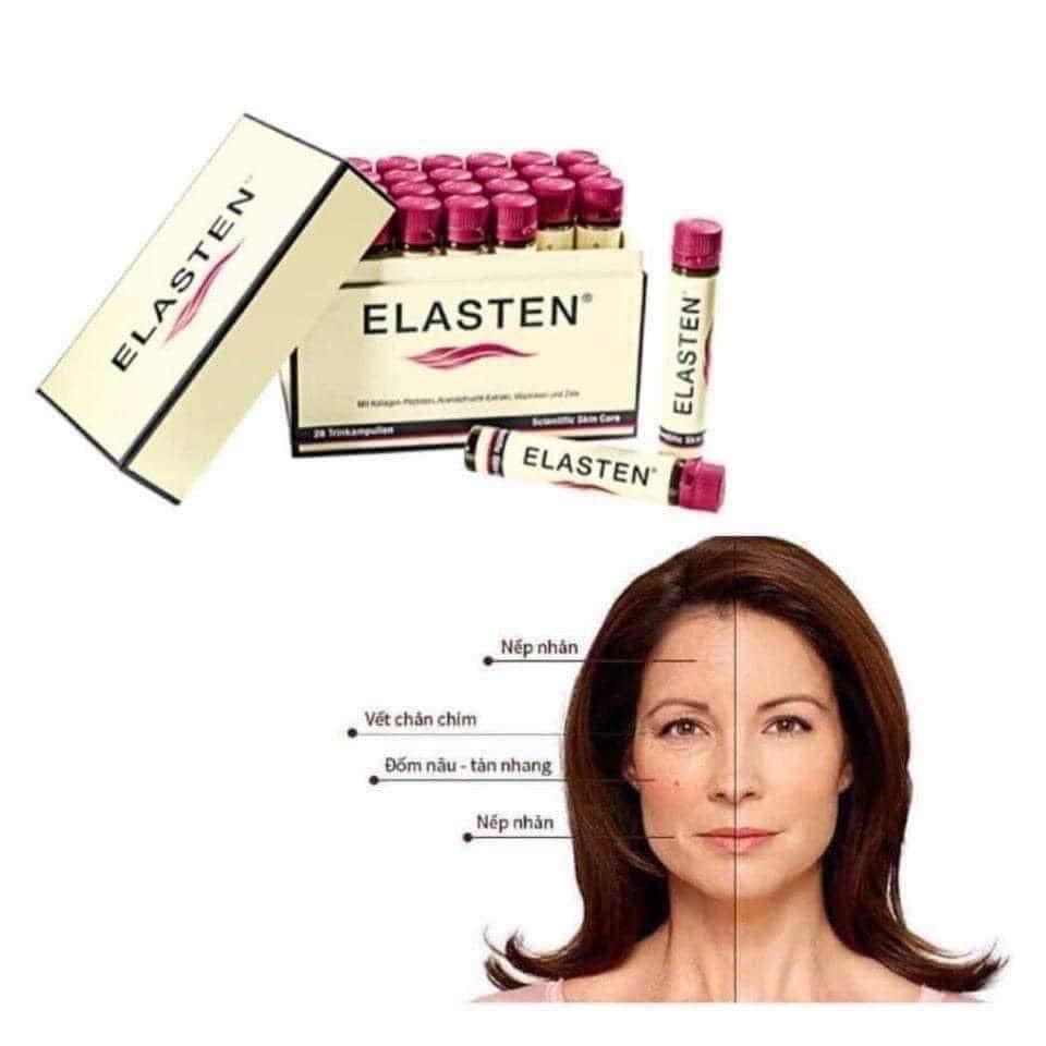 Elasten - Collagen Thuỷ Phân Chống Lão Hóa Đẹp Da - Hộp 28 ống