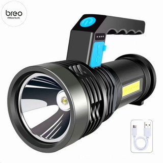 Đèn Pin Siêu Sáng Cầm Tay X501A  breo market 4 Chế Độ Sáng Cổng Sạc Micro Tiện Dụng