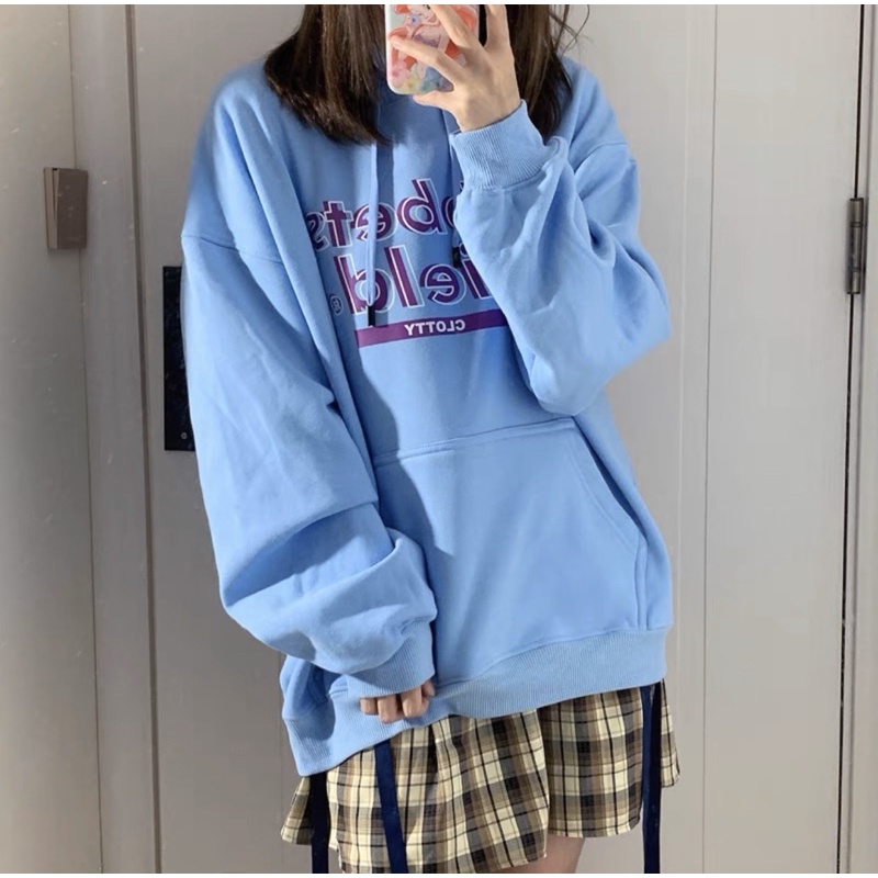 Áo Hoodie Nỉ Bông Tay Dài Túi Bụng Unisex EBBETS FIELD