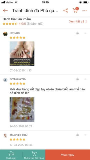 [107 cm - 170 cm] Tranh đính đá mã đáo thành công