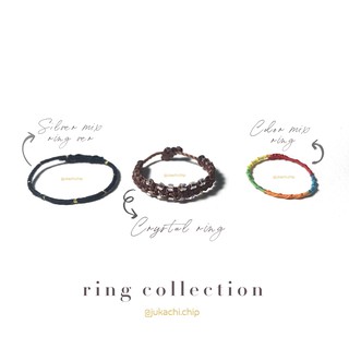 Collection Nhẫn handmade Crystal, Silver & Color mix