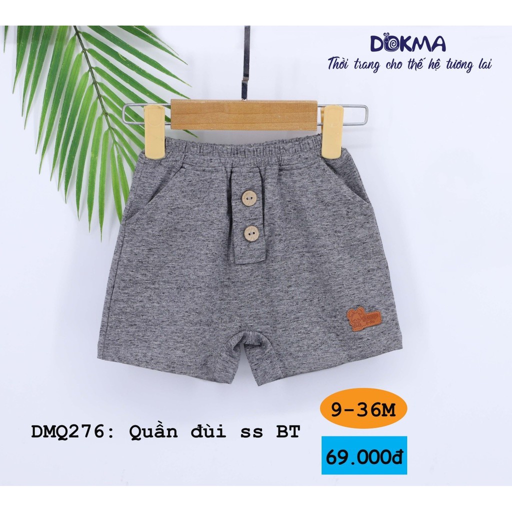 DMQ376 Quần đùi bé trai Dokma đính cúc (9-36M)