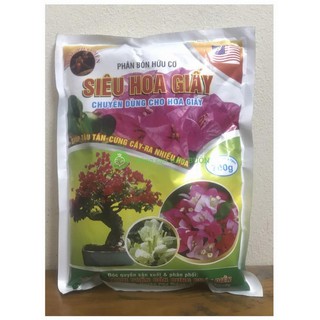 Phân Bón Hữu Cơ Siêu Hoa Giấy, Chuyên Dùng Cho Hoa Giấy Giúp Tậu Tán-Cứng Cây-Ra Nhiều Hoa, Khối Lượng Tinh: 700g