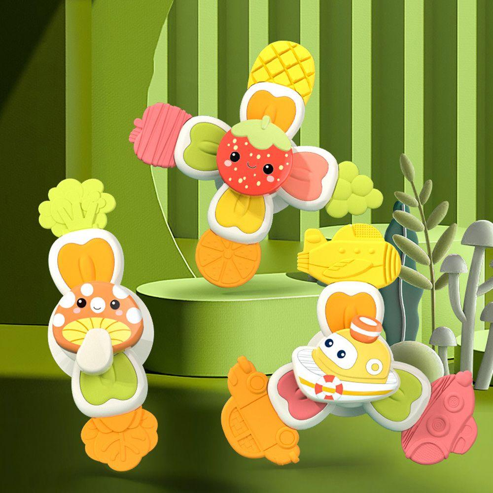 NICKOLAS 1 Bộ Con Quay Đồ Chơi Spinner 2-4 Tuổi Có Giác Hút Giúp Giáo Dục Sớm Cho Bé