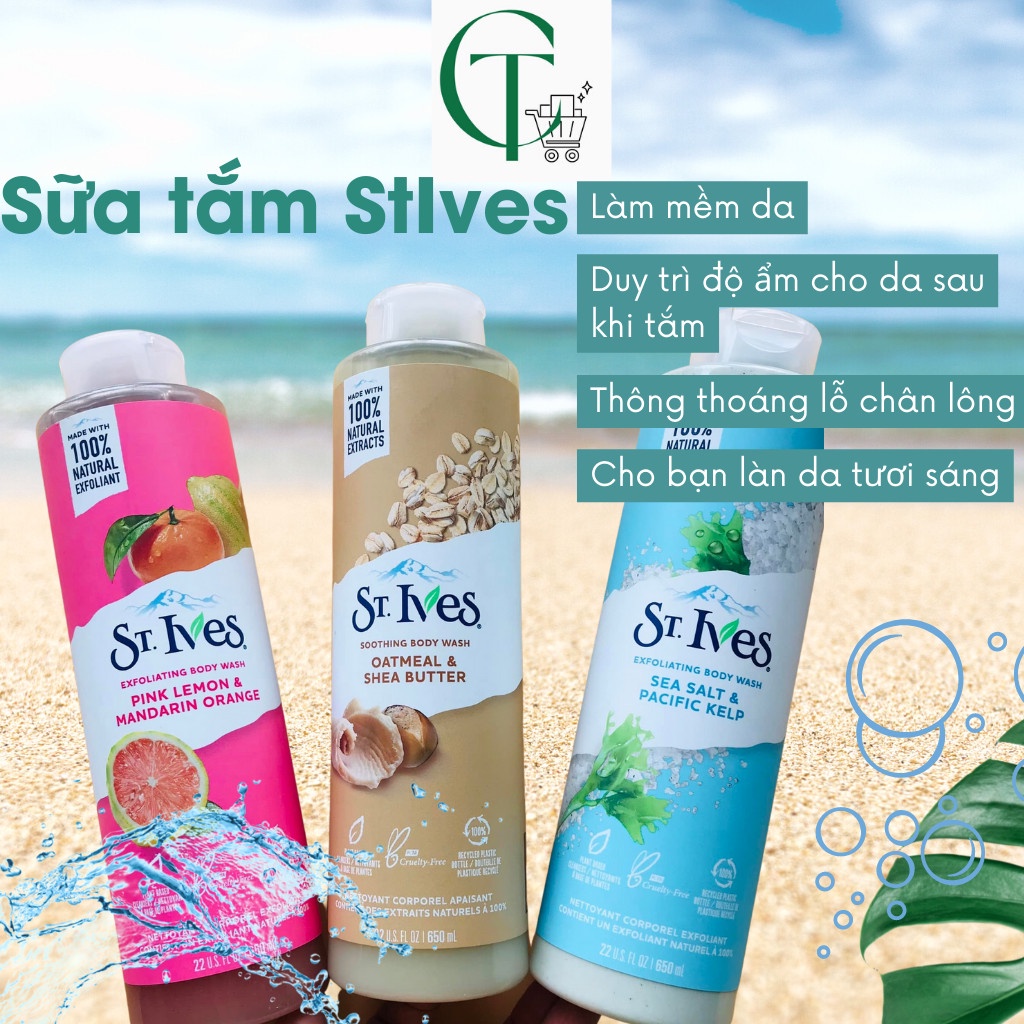 Sữa tắm dưỡng da St.Ives 650ml
