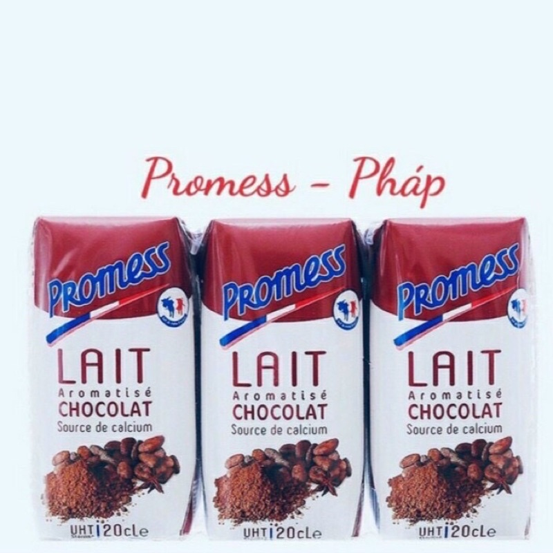 Thùng sữa tươi Promess 200ml - Pháp