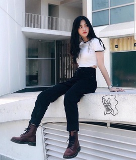 Áo croptop bo viền ( kèm clip + ảnh thật)