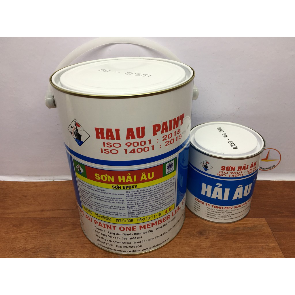 Sơn Epoxy Hải Âu màu đỏ EP 551 (5L/bộ)