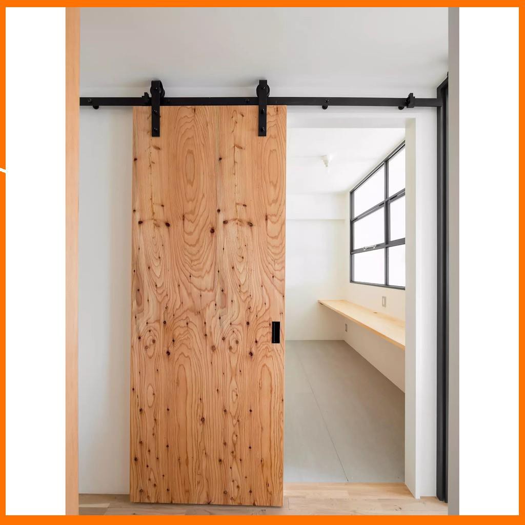 Bộ Ray Trượt Cửa Lùa - Ray Trượt Bằng Thép Cacbon Nhập Khẩu Siêu Bền (Video Thật/Sẵn)