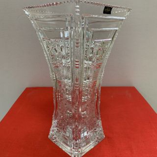 LỌ HOA PHA LÊ SÉC CẠNH VUÔNG 30CM MÀI 57