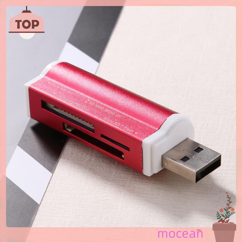 Đầu Đọc Thẻ Nhớ Usb 2.0 4 Trong 1 Cho Sd / Sdhc / Mini Sd / Mmc / Tf / Ms