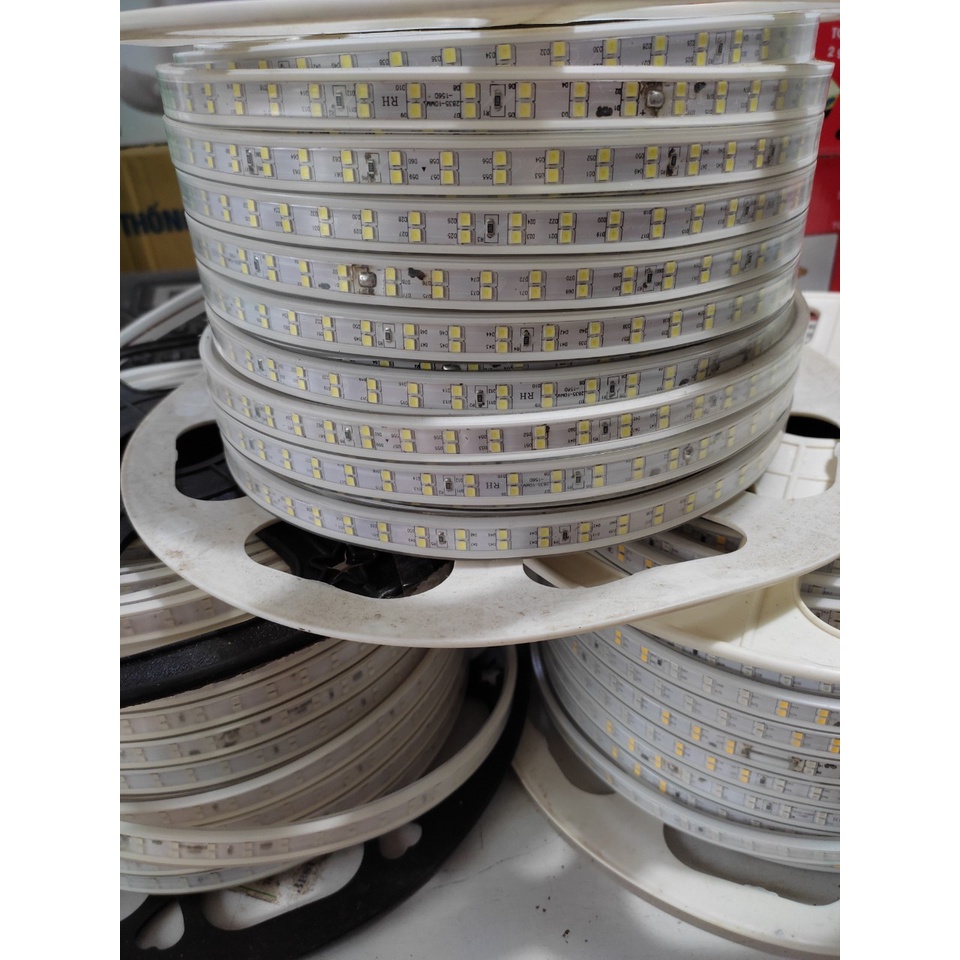 Đèn led đôi dây FSI -VN  2835 - 220 trang trí  màu trắng xanh dương đủ màu siêu sáng quấn cây trang trí trần thạch cao