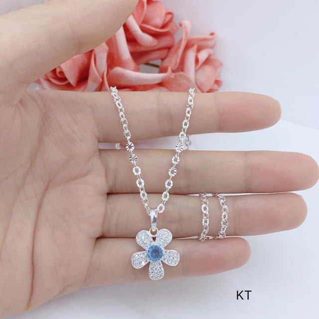 DÂY CHUYỀN MẶT HOA CHO NỮ SANG GHẢNH - TRANG SỨC BẠC S925