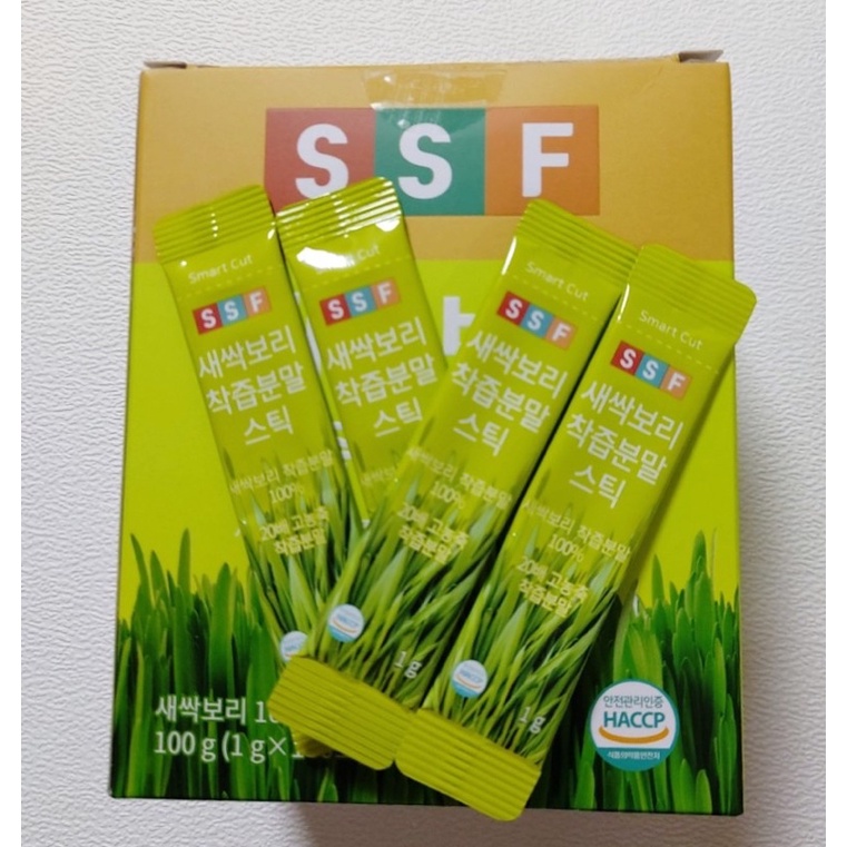 Bột ép mầm lúa mạch cô đặc SSF dùng 3 tháng hộp 100 gói