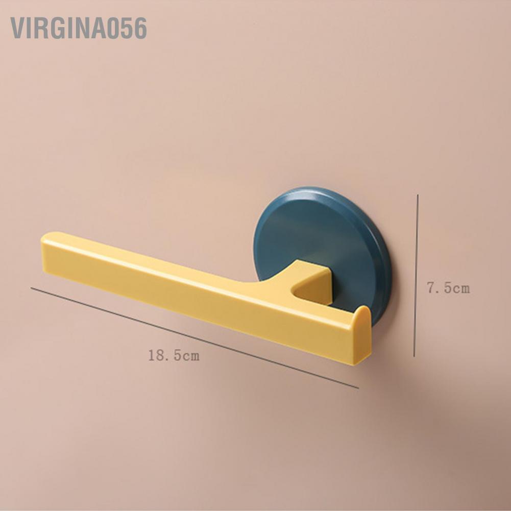 Virgina056 T Shaped Towel Rack Simple Free Punching Wall Mounted Hanger for Bathroom Toilet