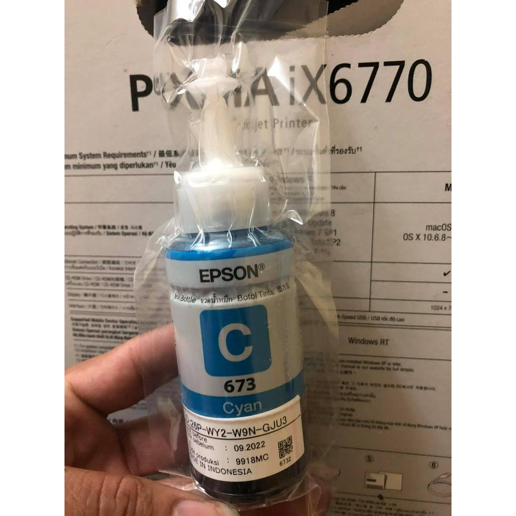 Mực 673 máy in Epson L805/L1800/L850/L800.v.v.chính hãng bóc máy