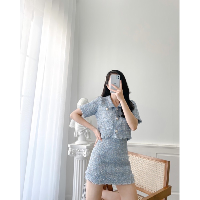 CLEARANCE SALE 99K / Váy quần vải tweed #HeyLove (chỉ còn size S)