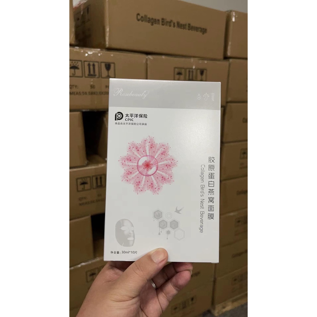 Mặt Nạ Yến Collagen Hộp 10 Gói