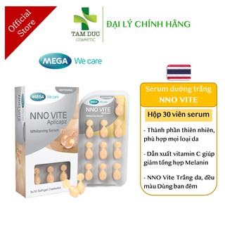 ✅ [Chính Hãng] Viên Serum NNO VITE Dưỡng Trắng Da Cao Cấp Chống Lão Hóa, Mờ Vết Thâm Hộp 30 Viên - Mega We Care
