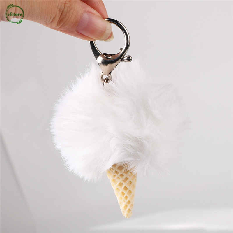 Móc khóa vải lông mềm mại dễ thương