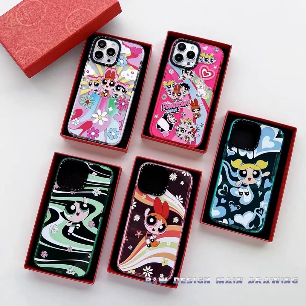 Ốp Điện Thoại Mềm Trong Suốt Chống Sốc In Hoạt Hình Powerpuff Girls Cho iPhone 13 12 11 Pro MAX 7Plus 8Plus X XS MAX XR