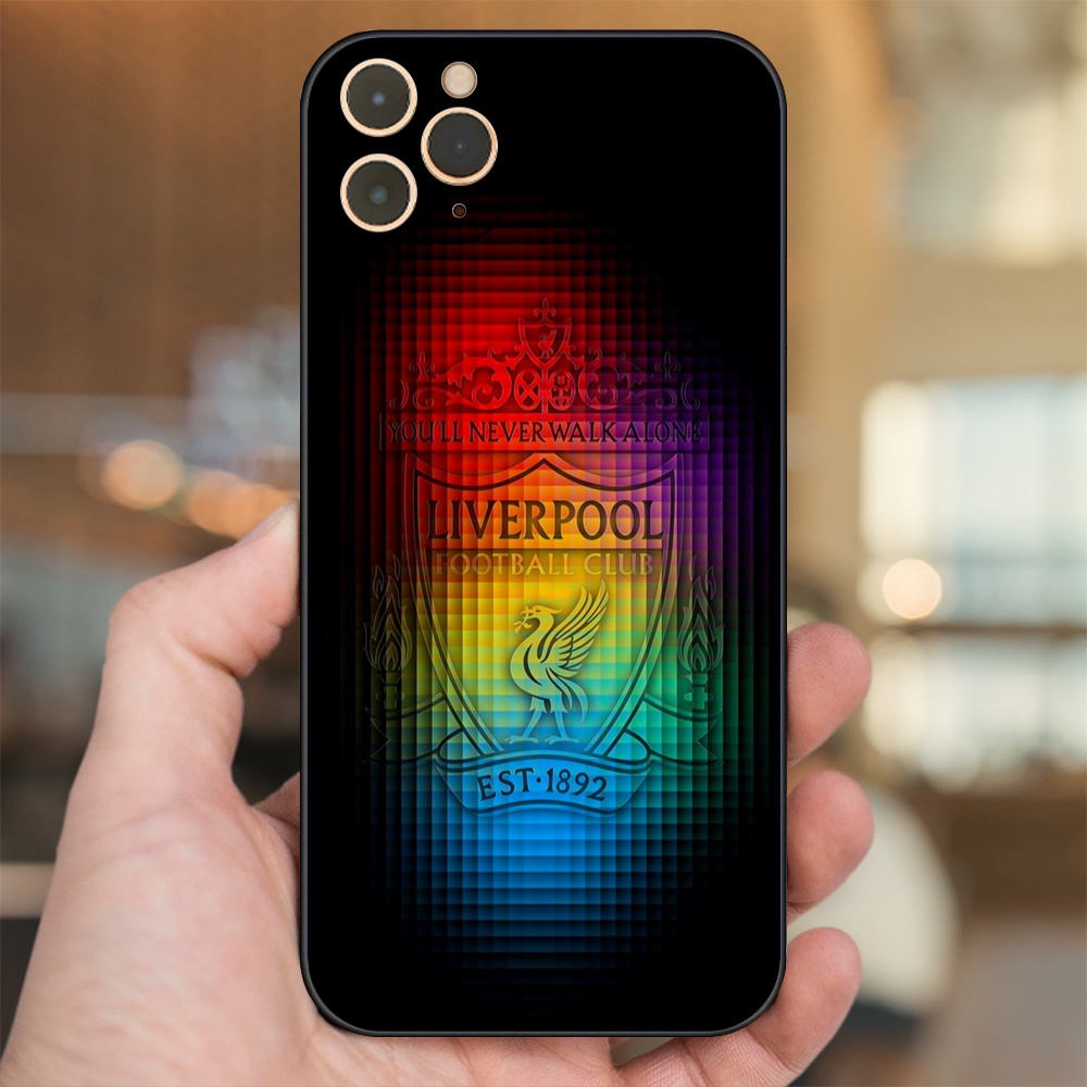 Ốp lưng iPhone 11 Pro Max dẻo đen cạnh vuông in hình Liverpool FC