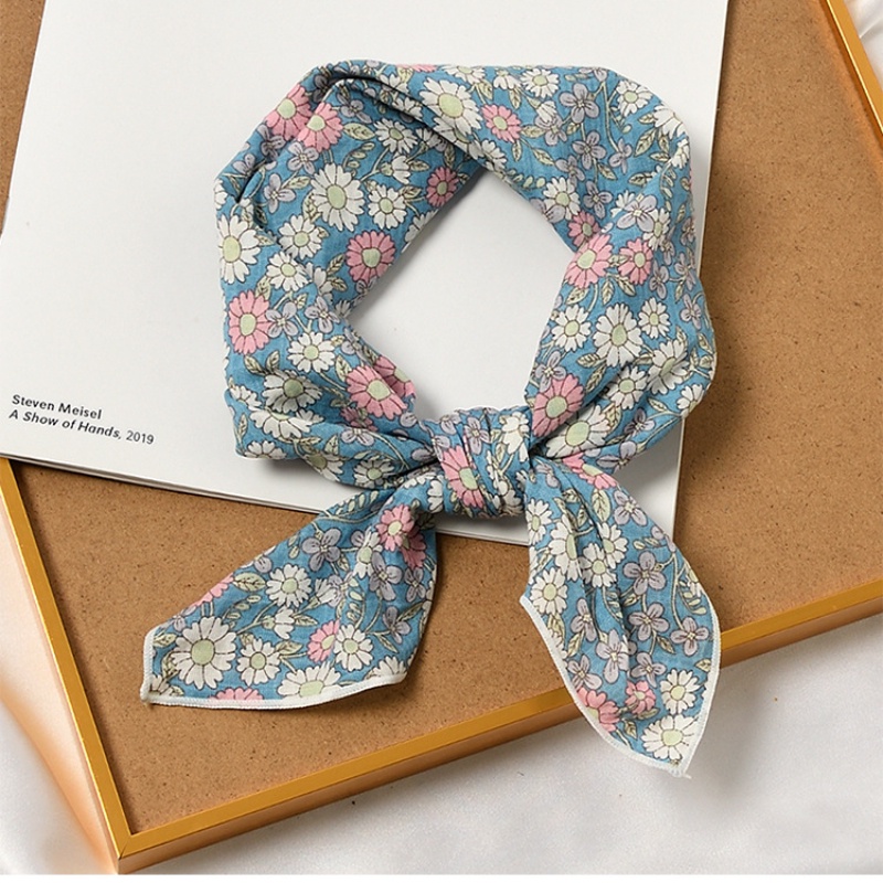 Khăn Quàng Cổ Bằng Vải Cotton Lanh Thời Trang Hàn Quốc Dành Cho Nữ