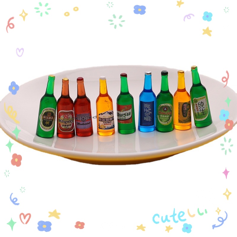 Set 20 Chai Kem Bằng Nhựa Resin Dùng Làm Trang Sức DIY