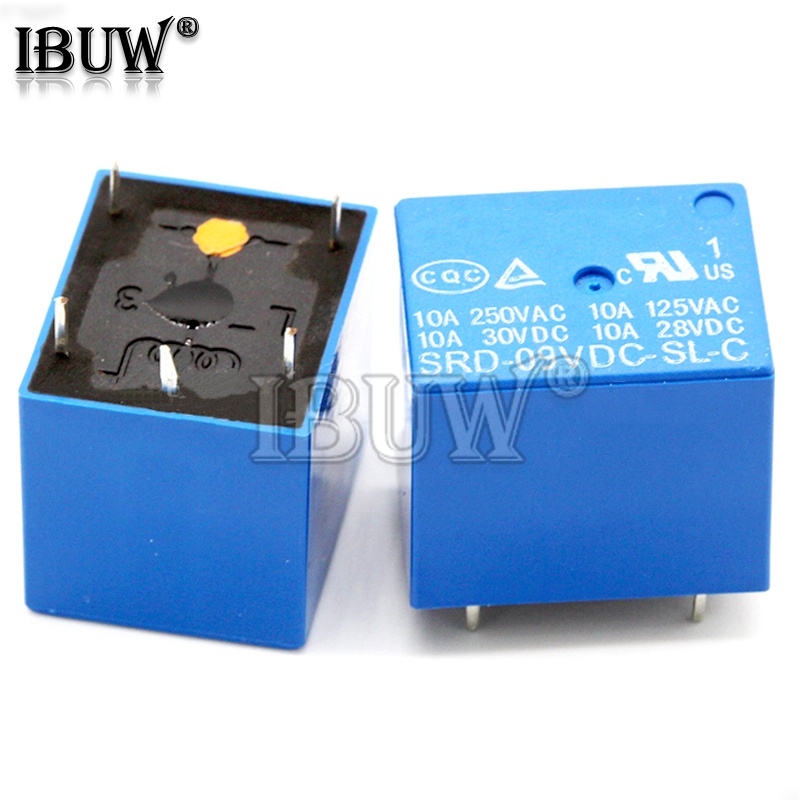 Bộ 5 Rơ Le Chất Lượng Cao SRD-03 05 09 06 24 12VDC-SL-C 5PINS 3V 5V 9V 6V 24V 12V SRD-03VDC-SL-C SRD-05VDC-C SRD-09V-Vdc-C SL-C