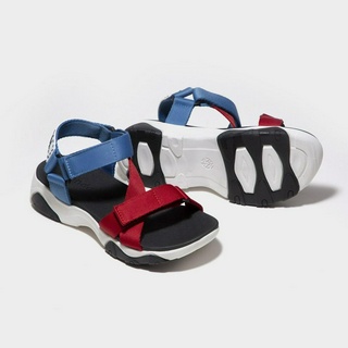 [Ảnh thật] Sandals Girly đế trắng quai đỏ phối xanh cender GIM0062