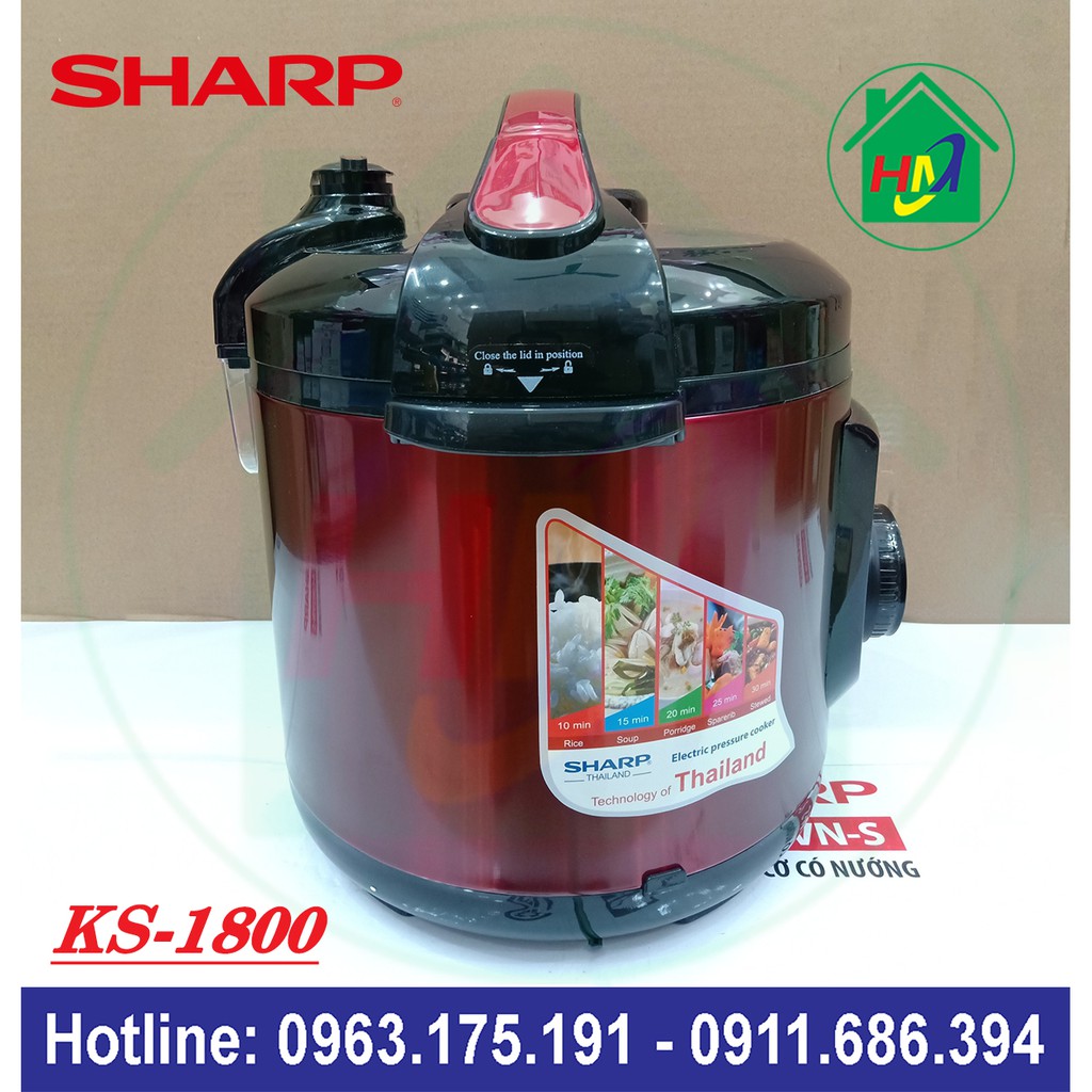 Nồi Áp Suất Đa Năng 6L Sharp KS-1800