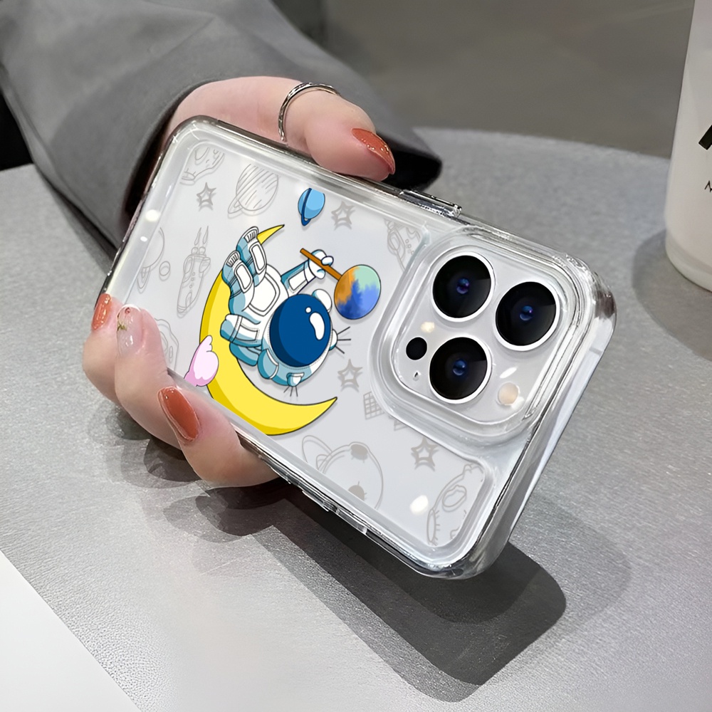 Ốp Lưng DẻO HọA TiếT Phi HàNh Gia Cho iphone 14 Plus 11 13promax 12 7Plus X XS Max