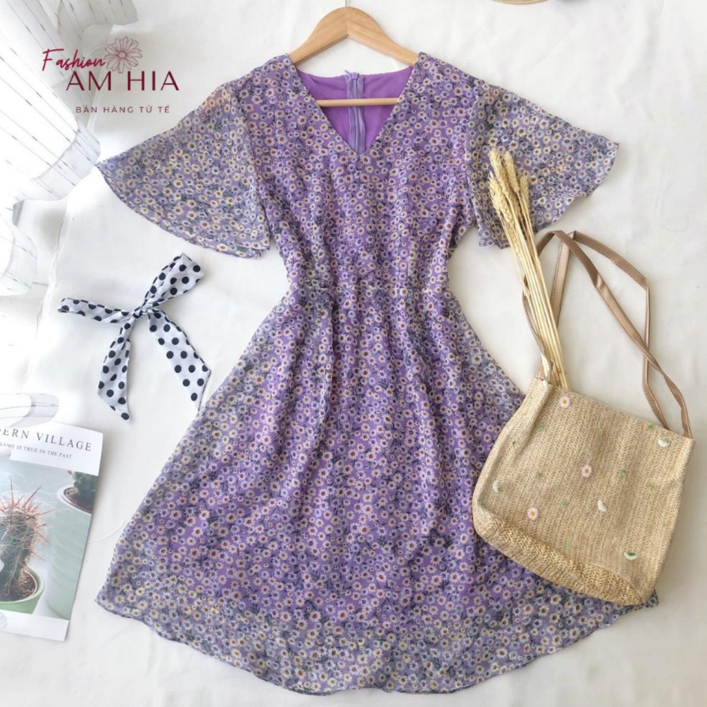 [XẢ HÀNG GIÁ GỐC] Đầm Maxi Hoa Nhí 2 lớp cánh tiên phom rũ nhẹ xinh xắn | BigBuy360 - bigbuy360.vn