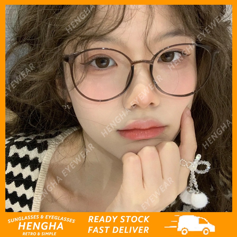 Mắt Kính Gọng Tròn Chống Ánh Sáng Xanh TR90 Thời Trang