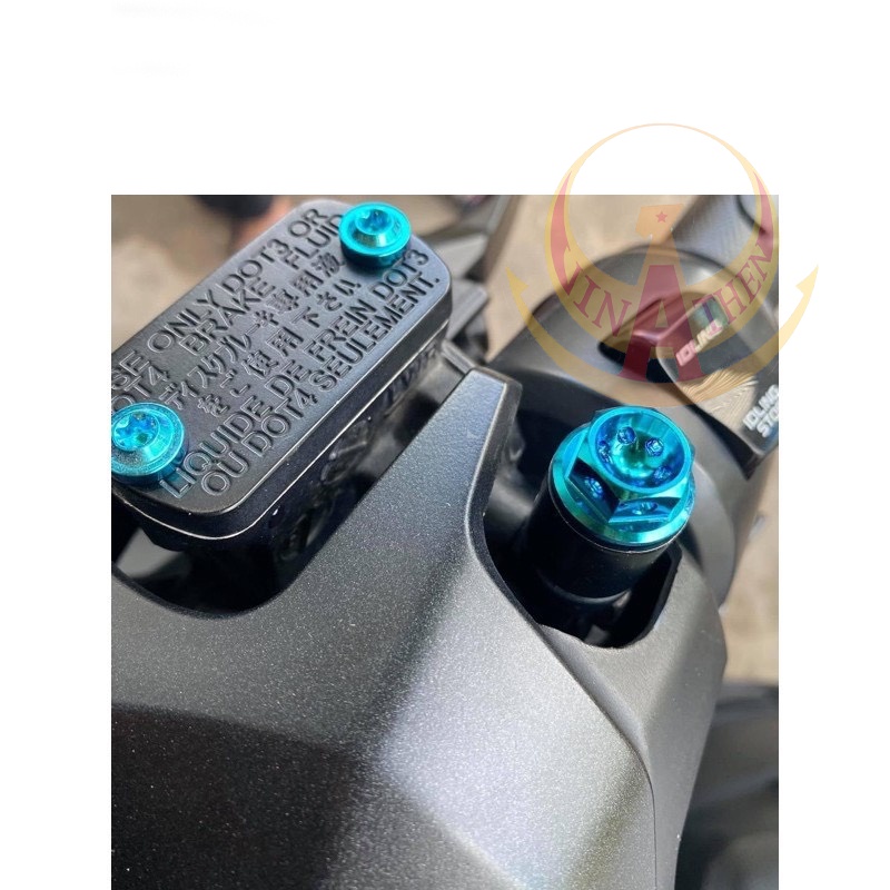 Ốc chân gương Titan Gr5 SALAYA lắp Wave, Dream, Sirius, Exciter, Winner