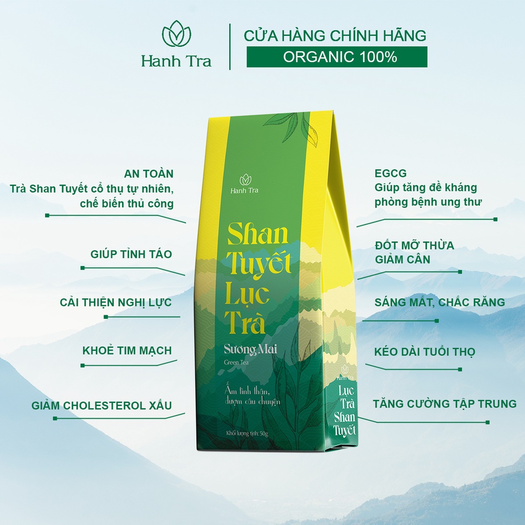 Trà Xanh Chè Shan Tuyết Cổ Thụ Hà Giang 2 Hộp 50g+100g, Chè Xanh Shan Tuyết Thơm Ngon Ngọt Hậu Vị Tốt Cho Sức Khoẻ | BigBuy360 - bigbuy360.vn