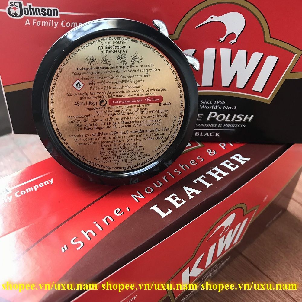 Xi Đánh Giày 4.5Ml Kiwi Màu Đen Paste Supẻ Black Chính Hãng.