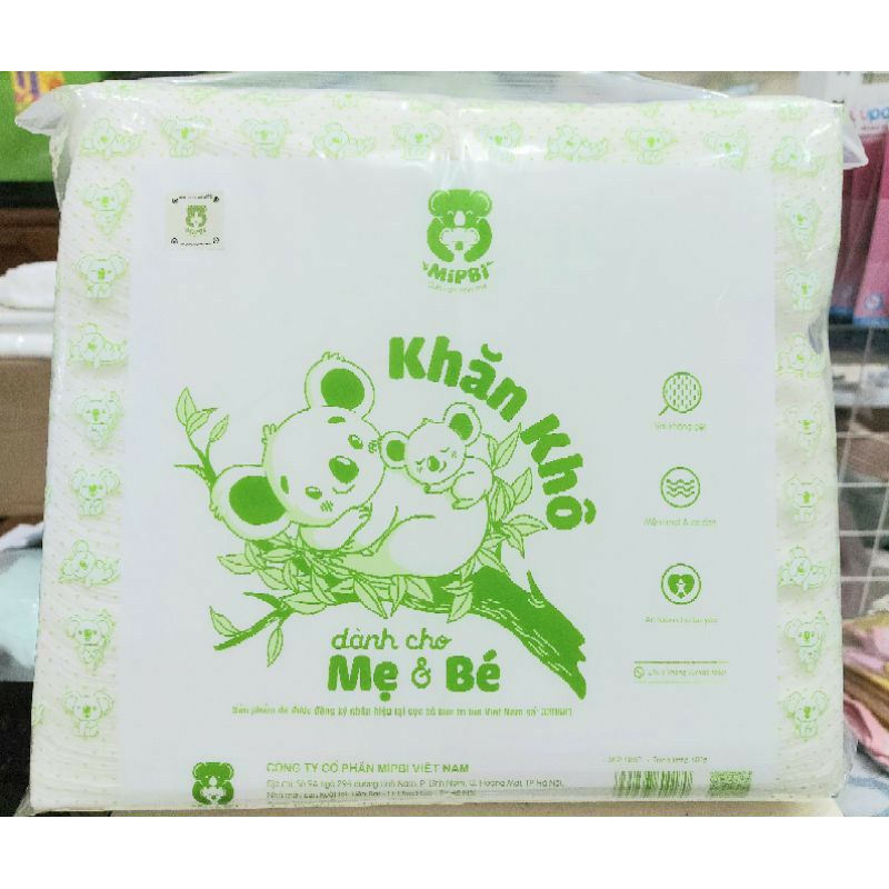 Khăn Vải Khô Đa Năng Cao Cấp MIPBI 600gr Cho Mẹ Và Bé - An Toàn - Mềm Mại - Sử Dụng Đa Năng