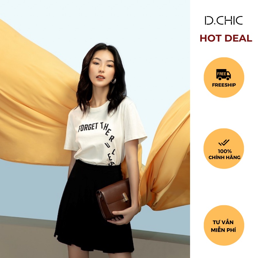 D.CHIC 381558 Chân váy ngắn xếp ly