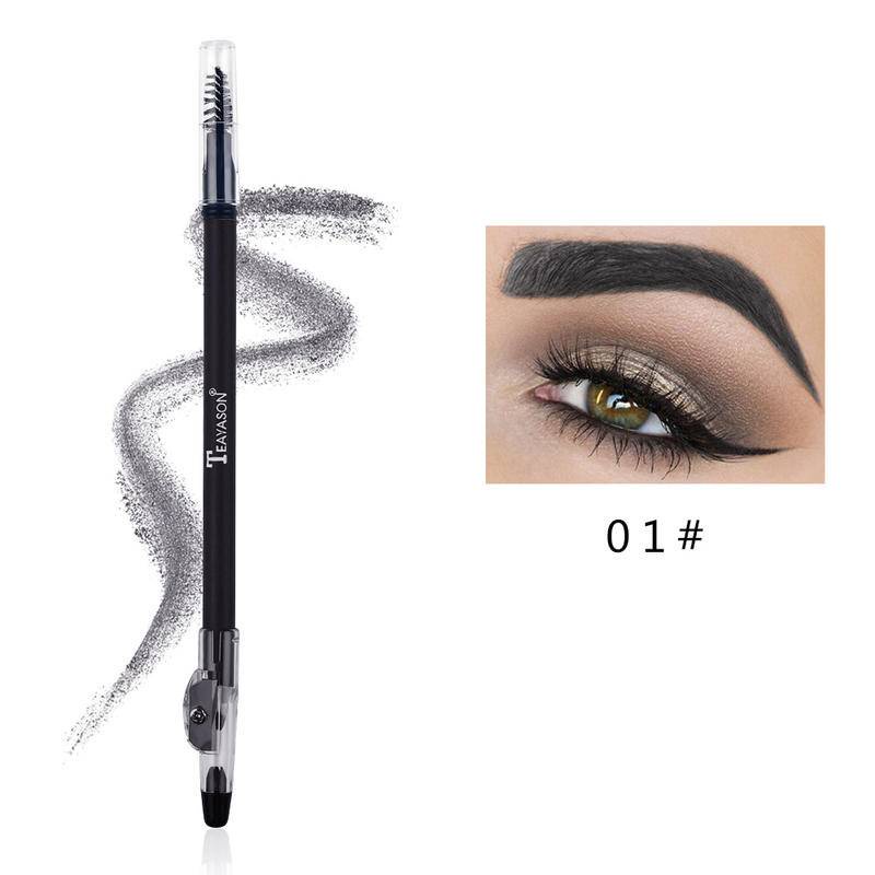 Bút Kẻ Lông Mày Lâu Trôi Chống Thấm Nước Màu Đen Nâu Tự Nhiên