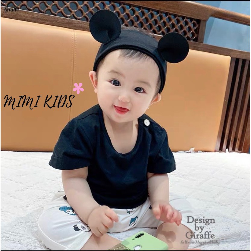 Băng đô bản to nơ Mickey Unisex cho bé Mimi Kids