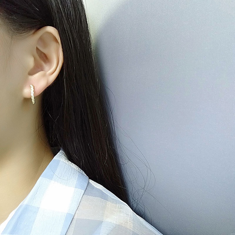 Bông tai nữ khoen tròn nhỏ xinh - HT315