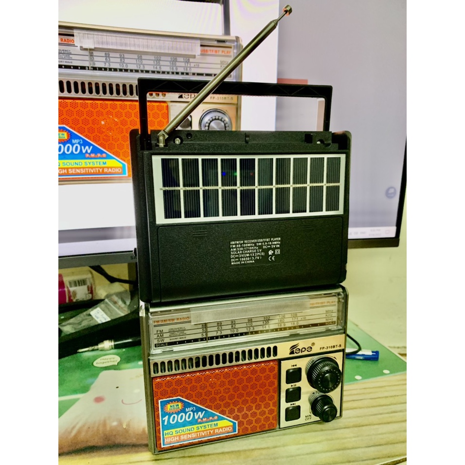ĐÀI RADIO-310BT Jaban Đài Năng Lượng Mặt Trời mẫu mới nhất nhật bản-hàng chính hãng