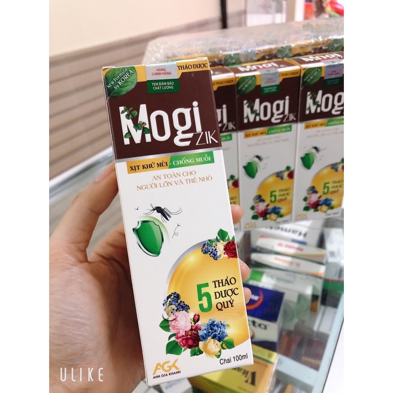 Xịt chống muỗi Mogi Zik - An toàn cho mẹ và bé