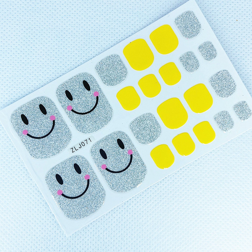 Bộ 22 sticker dán móng tay trang trí phong cách xinh xắn thời trang