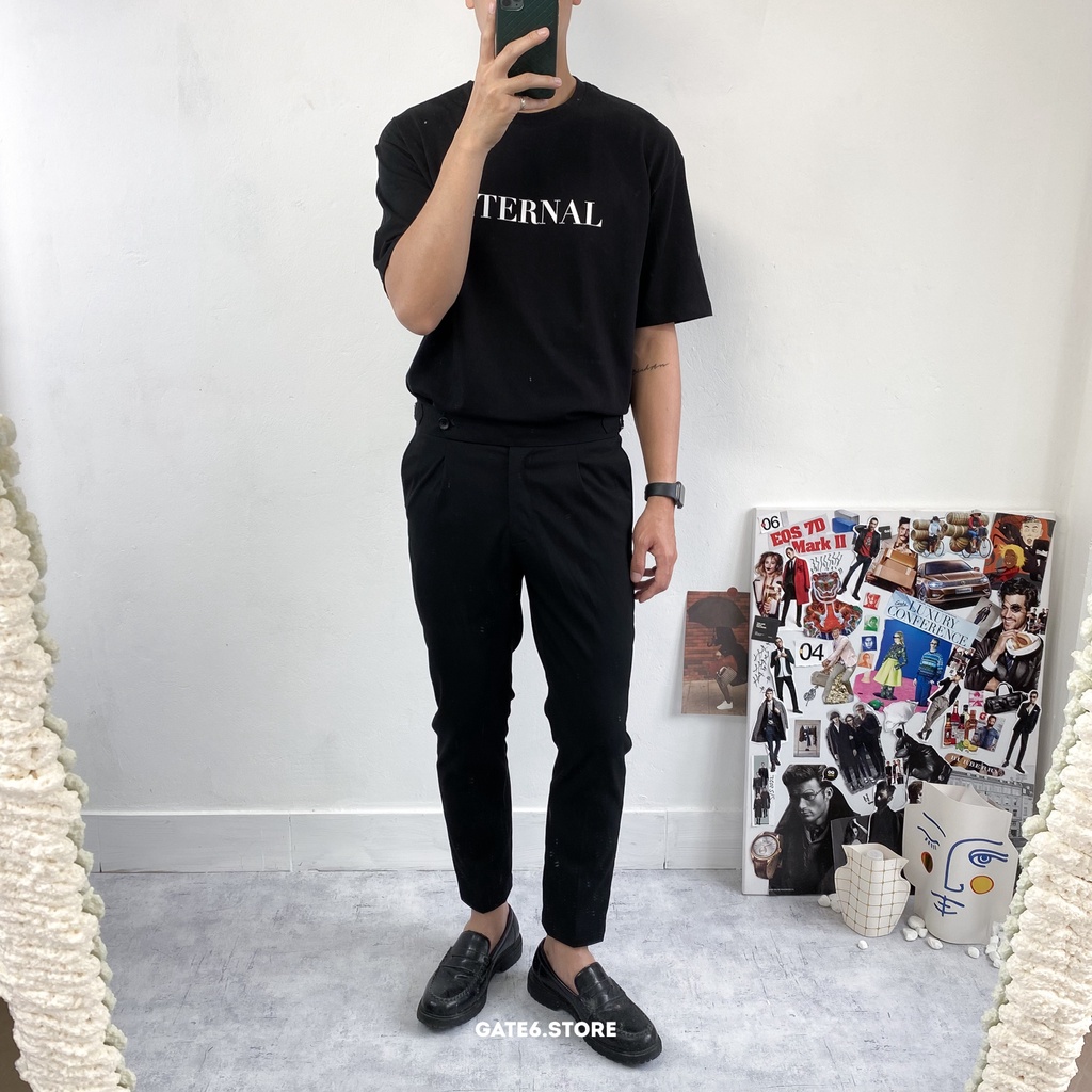 Áo thun Nam Nữ cổ tròn Eternal Label, phông ngắn tay Unisex premium 100% cotton co giãn regular fit - GATE6 - #G0028