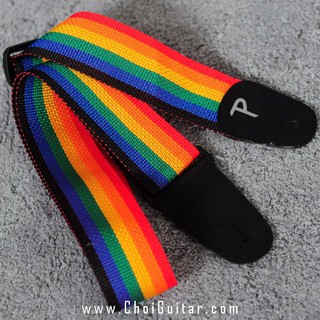 USA Perri's Nylon / Dây đeo đàn Guitar/Bass - Màu cầu vồng - Rainbow