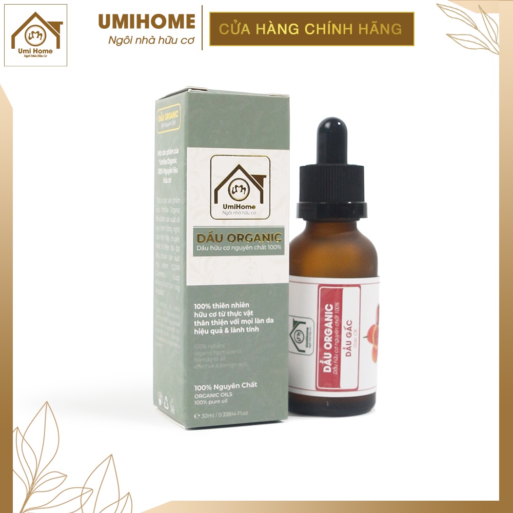 Dầu Gấc hữu cơ UMIHOME nguyên chất | Gac Fruit Oil 100% Organic 30ml
