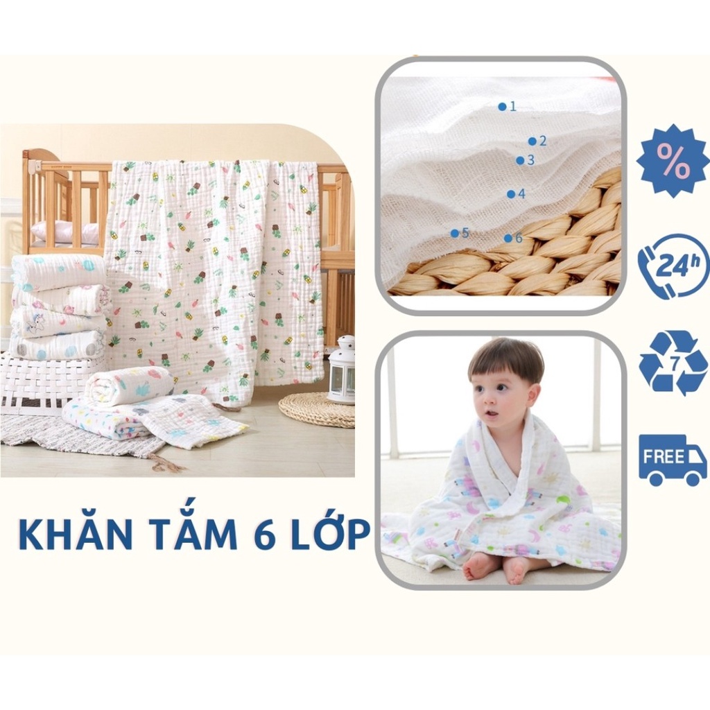 Khăn tắm xô xuất Nhật siêu mềm cho bé